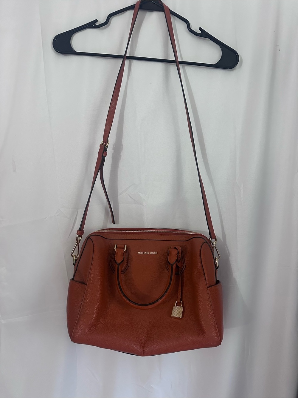 Michael Kors Mercer medium leather duffle with dust bag